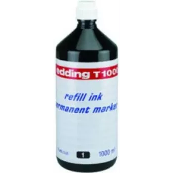Marker Edding T1000 juodas 1 litras, nuolatinis vandeniui atsparus pramoninis žymeklis