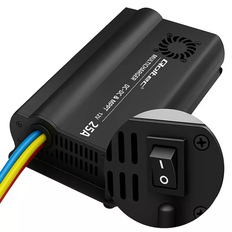 Automatinis įkroviklis DC-DC 12V su MPPT valdymu 25A