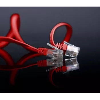 Tinklo kabelis ShiverPeaks SP711-SLR Raudonas 1m Cat6 U/UTP