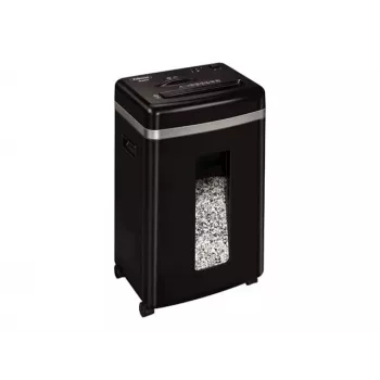 Popieriaus smulkintuvas Fellowes Powershred 450M mikro pjovimo, 9 lapų talpa, 2 x 12 mm, 22 l dėžė, juodas