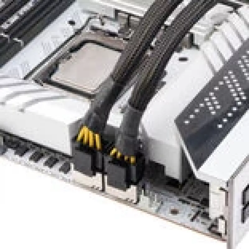 CPU maitinimo adapterio kabelis Akasa 8 kontaktų į du 4+4 kontaktų (AK-CBPW35-20)