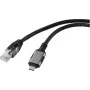 Renkforce USB, tinklo adapterio kabelis [1x USB-C® kištukas - 1x RJ45 kištukas] 1,80 m aliuminio kištukai (RF-6055778)