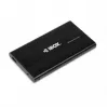 HDD korpusas IBOX HD-02 Juoda 2,5 colio SATA diskams, USB 3.2 Gen 1 (Type-A), vienas lizdas, metalinis