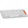 Pelė Logitech POP Icon Combo Bluetooth QWERTZ Swiss oranžinė balta