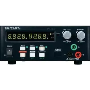VOLTCRAFT laboratorinis maitinimo šaltinis, reguliuojamas CPPS-160-84 0,02–84 V/DC 0,01–5 A 160 W USB nuotoliniu būdu valdomas, programuojamas, Aut (CPPS-160-84)