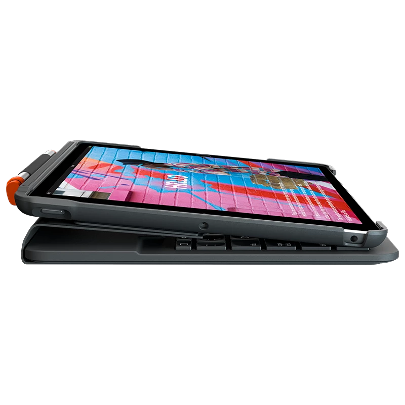 Klaviatūra Logitech plonas Folio, skirta iPad (7, 8 ir 9 kartos)