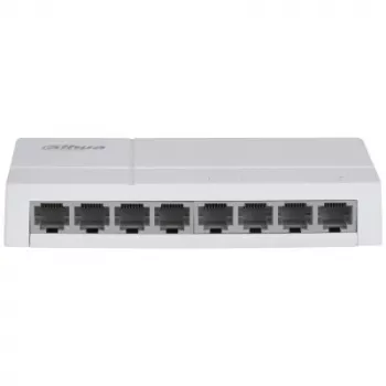 Tinklo komutatorius DAHUA SG1008L-EUR L2 8 prievadų, 8x RJ45 Ethernet