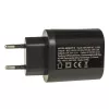 USB sieninis įkroviklis MACLEAN MCE479B — 3 USB prievadai, 18 W bendra galia, kompaktiškas
