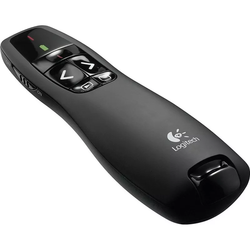 Belaidis pranešėjas Logitech R400 lazerinė rodyklė nuotolinio valdymo pultas