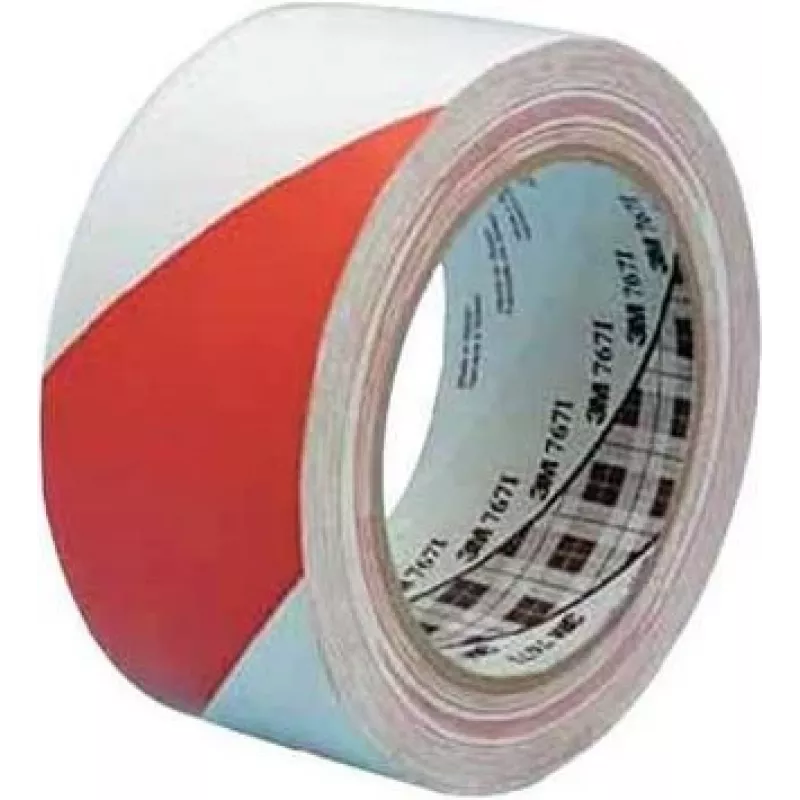 PVC žymėjimo juosta 3M 767i — 33 m ilgis, 50 mm plotis, raudona/balta
