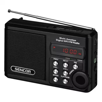 Nešiojamasis radijas SRD 215 B MP3, USB, SD