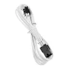 PCIe 6 kontaktų ilginamasis laidas BITFENIX Alchemy 45 cm baltas įvore