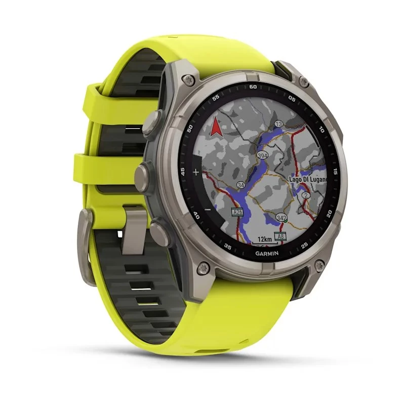 Garmin fenix 8 3.3 cm (1.3) 47 mm skaitmeninis 260 x 260 pikselių jutiklinis ekranas Titano Wi-Fi GPS (palydovinis)