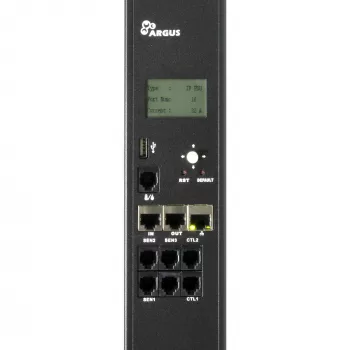 Inter-Tech SA-1632WN PDU (maitinimo skirstytuvas) 16x C13 lizdai, valdomas/stebimas, 100–240V, 32A, TCP/IP, SNMP, juodas