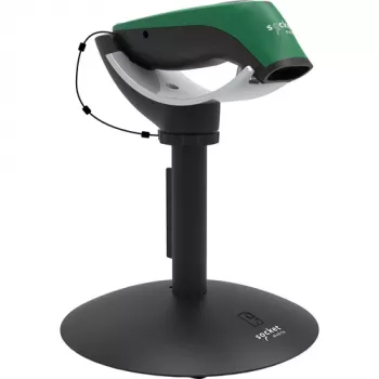 Rankinis brūkšninių kodų skaitytuvas „Socket Mobile SocketScan S740“ — 1D/2D LED, belaidis „Bluetooth“, AA NiMH baterija, 117 g, juoda / žalia