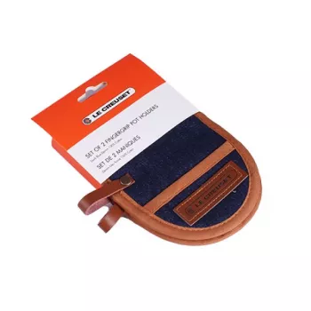 Le Creuset puodų laikikliai 2 vnt. 18x12,5 cm Džinsinė mėlyna (45900007760800)