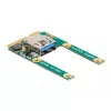 DeLOCK Mini PCIe I/O 1 x USB 2.0 Type-A lizdas pilno dydžio pusės dydžio