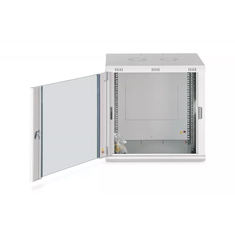 Sieninis montuojamas stovas DIGITUS Dynamic-N 12U, 19 colių, 600x450 mm (PxG), IP20, raktinis užraktas, nesumontuotas