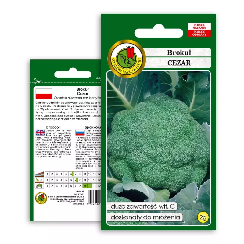 Sėklos — Apte Broccoli 'Cezar' | Daržovių sėklų pakuotė 2 g
