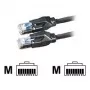 Datwyler DATWYLER - komutacinis kabelis - RJ-45 (M) - RJ-45 (M) - 10 m - SSTP kabelis - CAT 6 - be halogenų - juodas (21.05.0105)