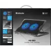 Nešiojamojo kompiuterio aušinimo padėklas DEFENDER NS-503 43,2 cm (17 colių) nešiojamiesiems kompiuteriams, 2 ventiliatoriai, maitinamas per USB, juodas