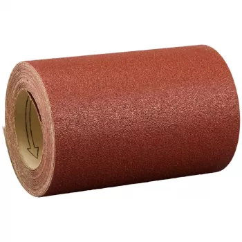 Makita - Šlifavimo ritinėlis - medžiui, metalui, plastikui - Grūdėtumas: 80, vidutinio stambumo - 120 mm x 5 m - tinka Makita 9046, 9046J, BO4900V, BO4900VJ, BO4901J (P-38124)