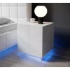Cama Naktinis staliukas REJA baltas blizgus/baltas blizgus