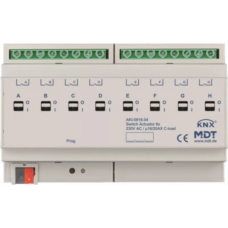 MDT AKI-0816.04 perjungimo pavara 8 kanalų, 8TE, REG (AKI-0816.04)