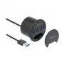 USB šakotuvas DeLOCK 64153 Type-A 5000 Mbit/s juodas