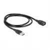 USB kabelis DeLOCK 1m USB 2.0 USB A juodas