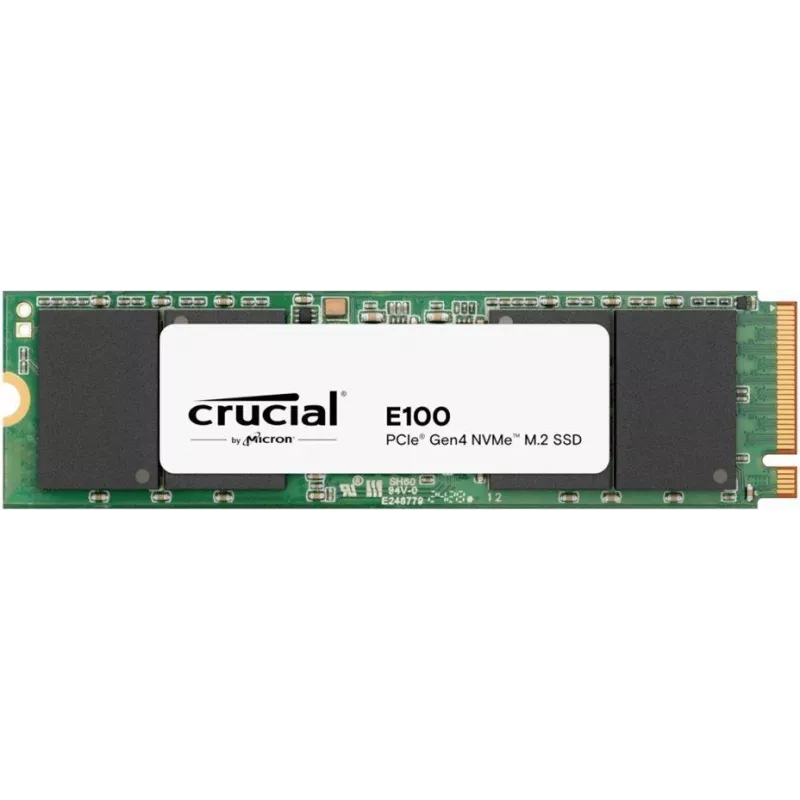 Micron Crucial E100 - SSD - 2 TB - vidinis - M.2 2280 - PCIe 4.0 x4 (NVMe) (CT2000E100SSD8-T)