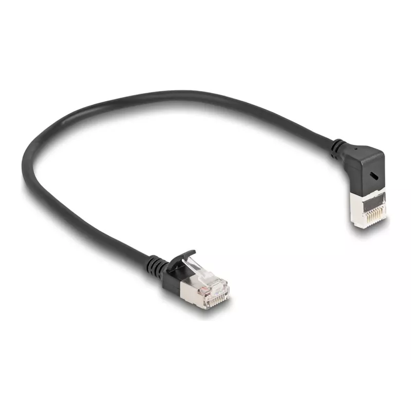 DeLOCK tinklo kabelis RJ45 Cat.6A 0,25 m juodas