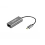 NATEC Cricket USB 3.2 Gen 1 Type-C pilkas eterneto šakotuvas 1000 Mbit/s