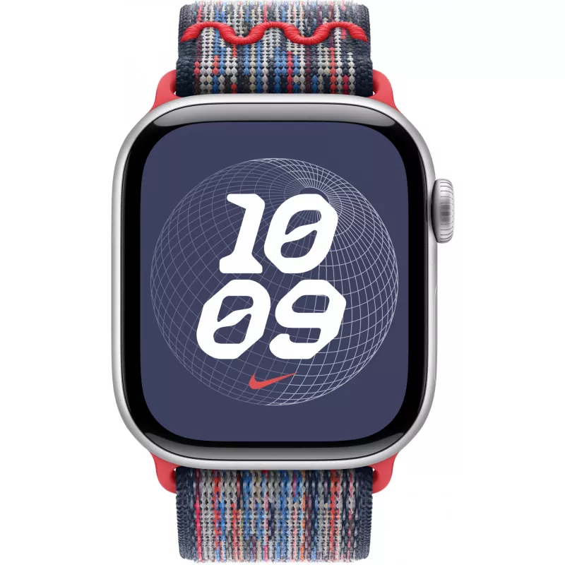 42 mm Mėlyna/Raudona Nike Sport Loop