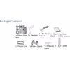 DECT telephone Grandstream GXP1628 — DECT stalinis / sieninis telefonas, LCD 132x48 px, garsiakalbis, 500 kontaktų, RJ‑9 ausinės