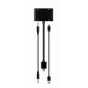 HDMI į VGA adapteris GEMBIRD A-HDMIM-HDMIFVGAF-01, HDMI kištukas į VGA išvestį, 0,15 m, juodas