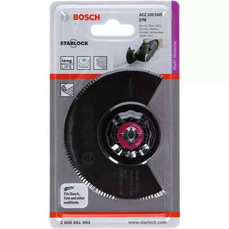 Bosch ACZ 100 SWB peiliai daugiafunkciams įrankiams Suderinamumas Bosch GOP 10 8 V LI GOP 250 CE Professional PMF 10 8 LI PMF 180 E Fein Multimaster FMM 250