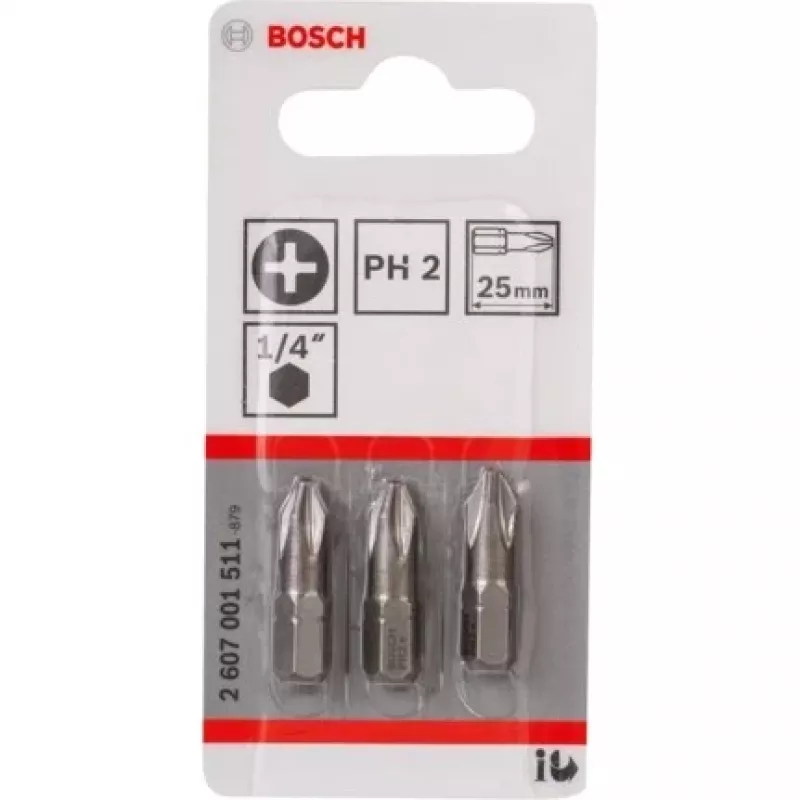 Bosch 2 607 001 511 atsuktuvų antgalių rinkinys 3 vnt.