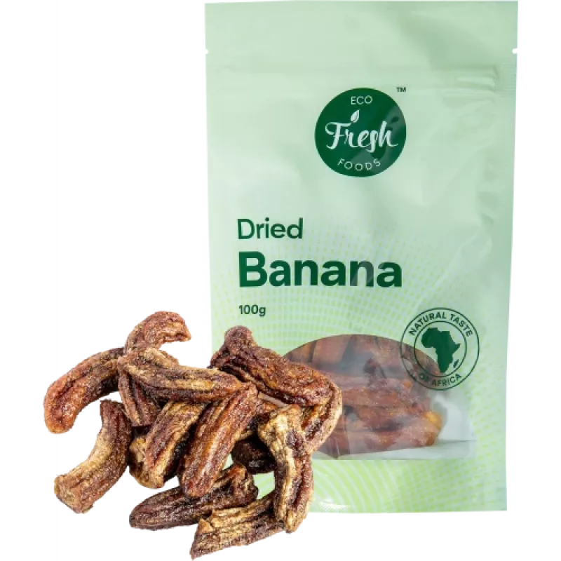 Eco fresh foods Džiovinti bananai 100 g