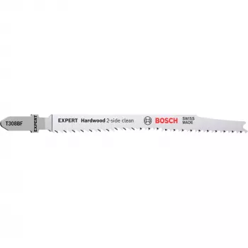 Bosch EXPERT 'HARDWOOD 2-SIDE CLEAN' T308 BF siaurapjūklio peiliukas, bimetalinis, 5 vnt.