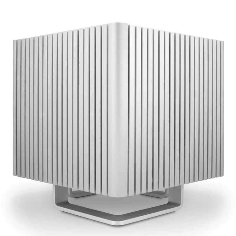 Streacom DB4 beventilis kubo korpusas + Nano 120 W maitinimo šaltinis - sidabrinė