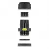Kabelio sandariklis M12 DELOCK su ventiliacija IP68, plastikinis, juodas, 2 vnt.