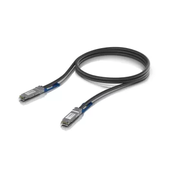 Ubiquiti tiesioginio prijungimo varinis kabelis QSFP28 100 Gbps 1 m UACC-DAC-QSFP28-1M: QSFP28, 100 Gbps