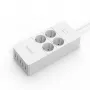 Papildomas skaitmeninis maitinimo lizdas Įžemintas prailginimo laidas ORICO HPC-4A5U-V1 — 4 lizdai, 5 USB prievadai