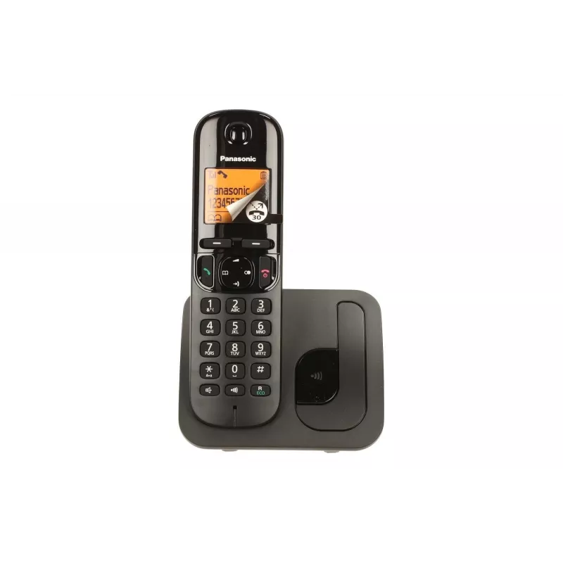 Panasonic KX-TGC 210 PDB DECT telefonas, juodas, skambintojo ID