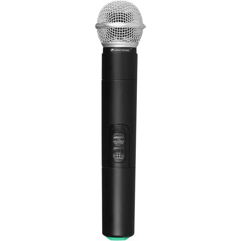Rankinis mikrofonas Omnitronic UHF-E serija 520,9 MHz belaidis rankinis mikrofonas