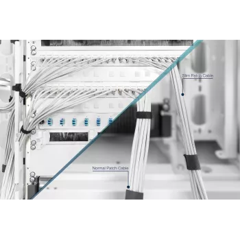Tinklo kabelis Digitus CAT 6A U/FTP plonas komutacinis kabelis RJ-45 Cat6a 3 m Pilkas