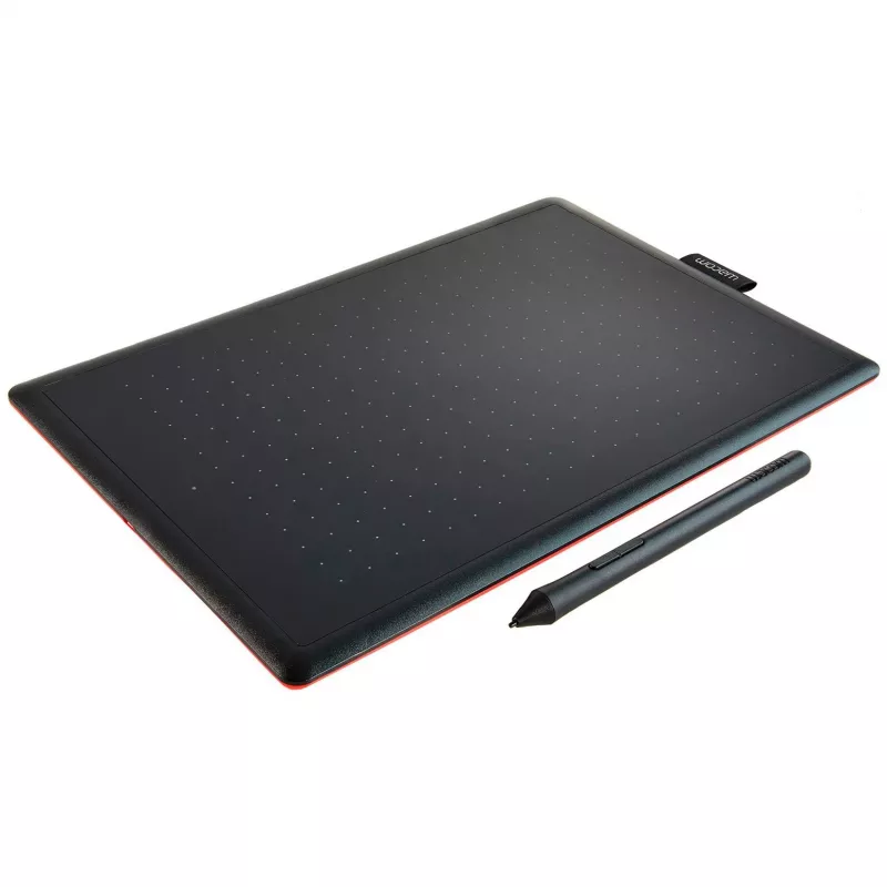 Wacom One by Medium graphic tablet Juoda, Raudona 2540 lpi 216 x 135 mm USB