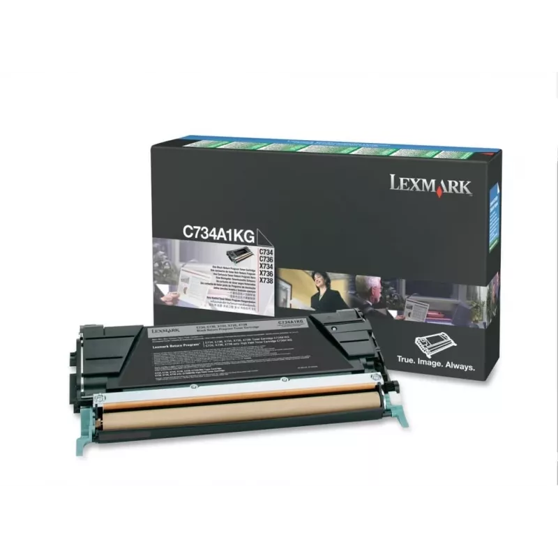 Lexmark C734A1KG spausdintuvo eksploatacinė medžiaga juoda