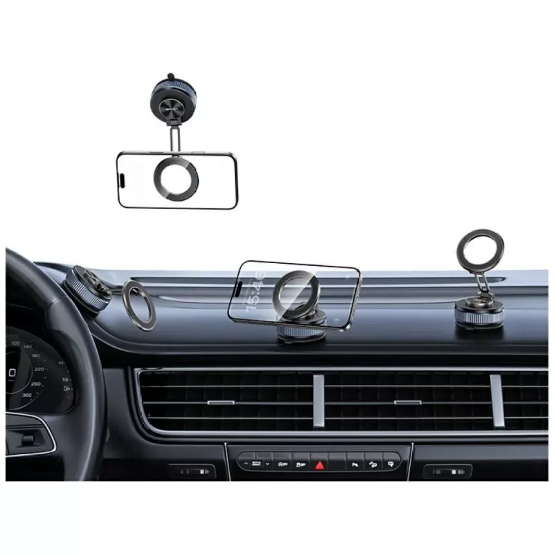 Telefono laikiklis USAMS ZJ084 magnetic tarnish — magnetinis automobilinis/stalinis laikiklis išmaniesiems telefonams